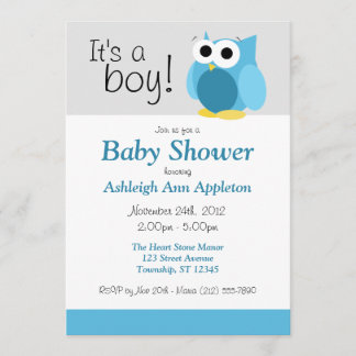 ¡Es un niño! Graciosas invitaciones a la ducha par