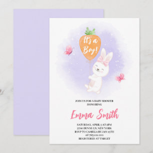 Es un niño Invitación de Cumpleaños de bebé de con