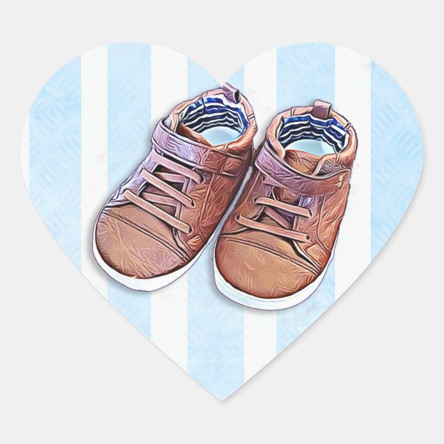 Es un niño Pegatina de Baby Shower (Anverso)