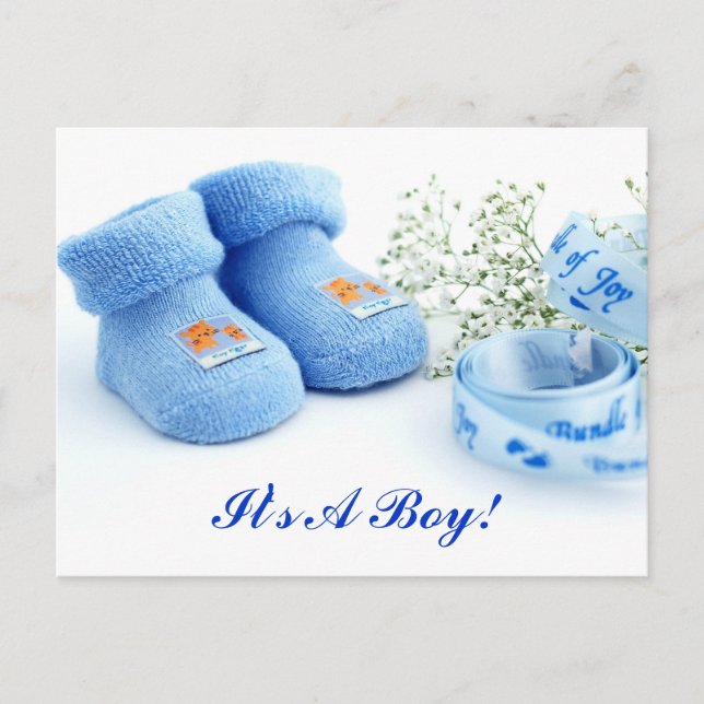 ¡Es un niño! Tarjeta de anuncio (Anverso)