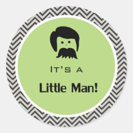 Es un niño, un pequeño hombre pegatinas de chevron
