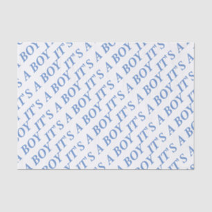 Es un papel seda del MUCHACHO (azul)