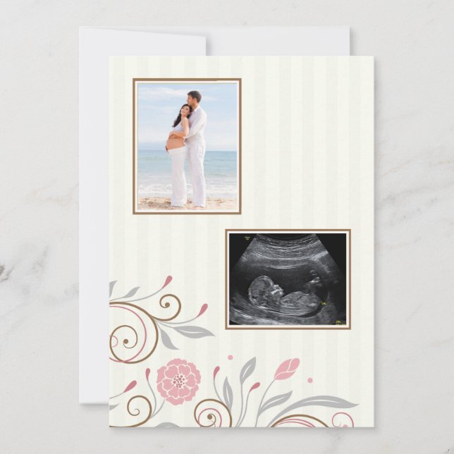 Es un personalizado de la invitación de Baby (Anverso)