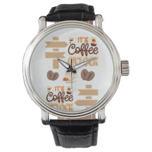 es un reloj de café