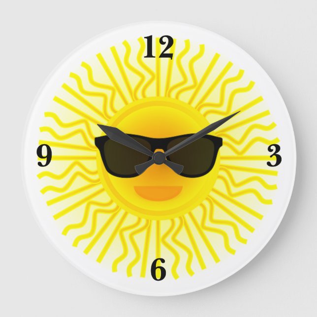 Es un reloj de pared soleado (Anverso)