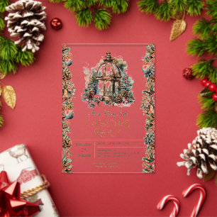 Es una alegre invitación de Navidad