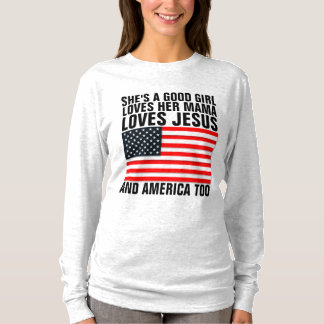 ES UNA BUENA CHICA, LE ENCANTAN LAS Camisetas DE M