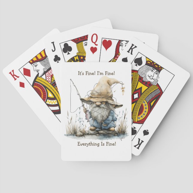 Es una buena pesca jugando cartas (Reverso)