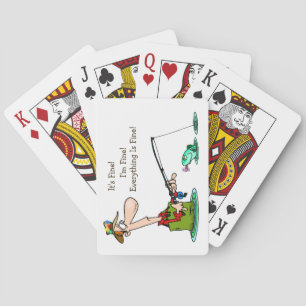 Es una buena pesca jugando cartas
