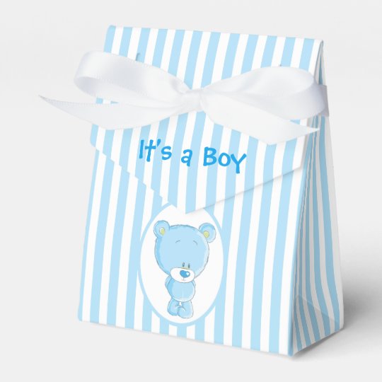 Es una caja del favor de la tienda del oso del