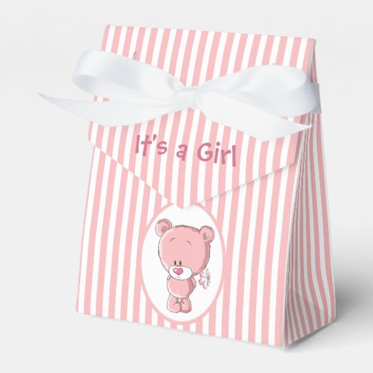 Es una caja del favor de la tienda del oso del