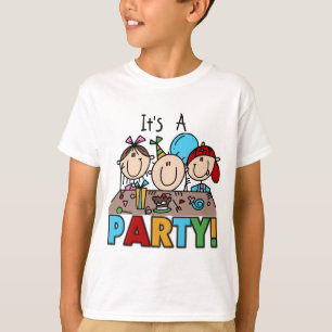 Es una camiseta de fiesta de cumpleaños y regalos