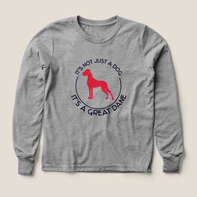 Es una camiseta de Gran Danés (Diseño frontal)