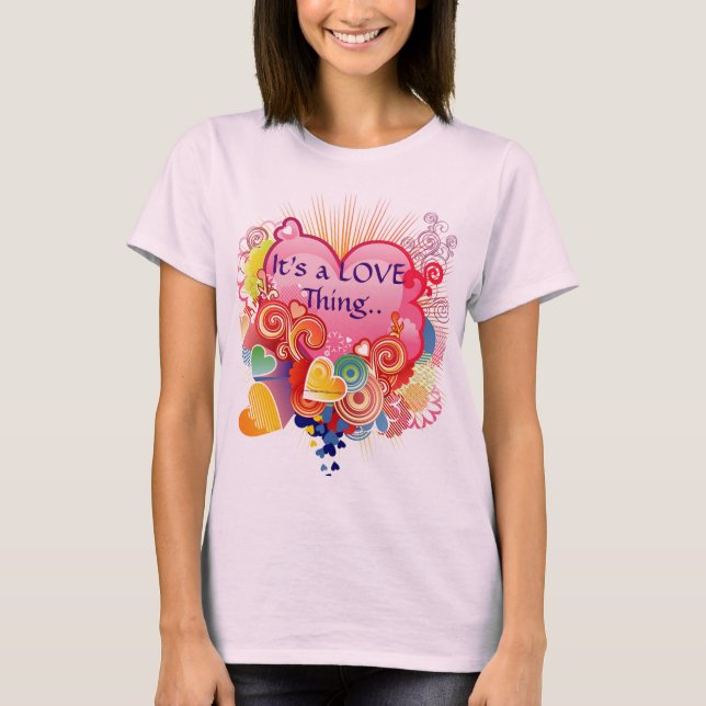 Es una camiseta de la cosa del amor (Anverso)