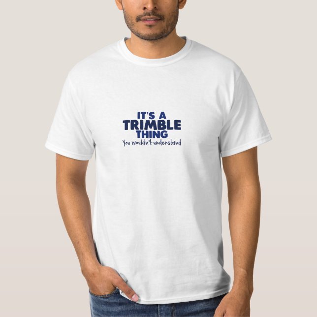 Es una camiseta del apellido de la cosa de Trimble (Anverso)