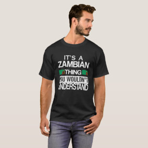 Es una camiseta zambiana de la cosa