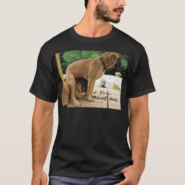 ¡Es una cosa del mastín! Camisa inglesa del perro (Anverso)