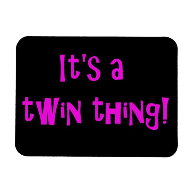 ¡Es una cosa gemela! IMÁN (Horizontal)