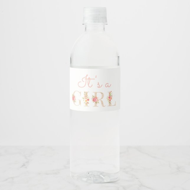 Es una etiqueta de botella de agua Chica (Anverso)