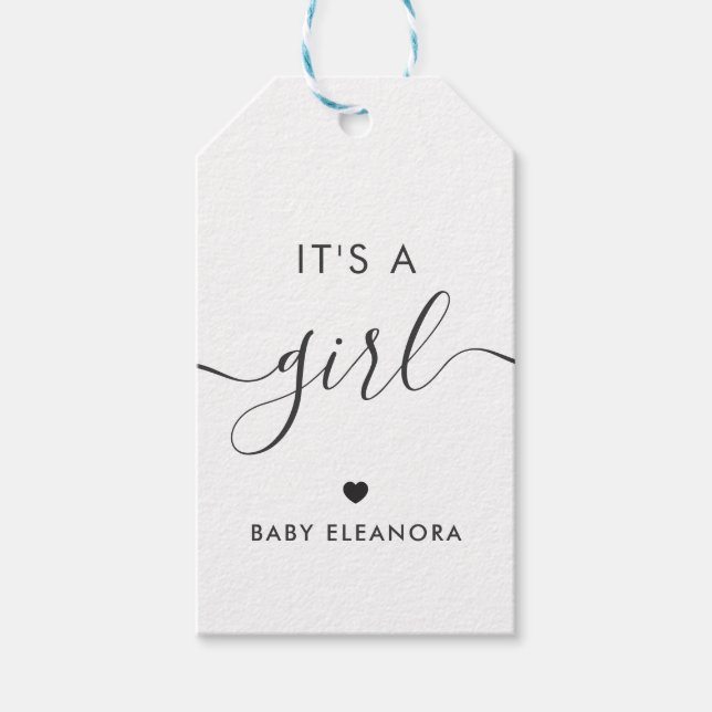 Es una etiqueta de regalo Chica, etiqueta de regal (Anverso)