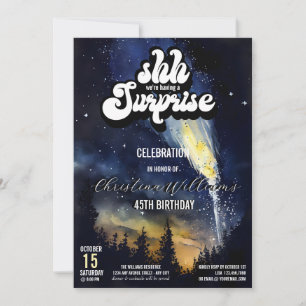 Es una fiesta sorpresa Invitación Noche Estrella