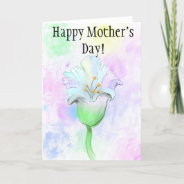 Es una flor - ¡¡creo!! Tarjeta del día de la madre