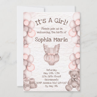 Es una invitación a ducha de Invitación para bebés