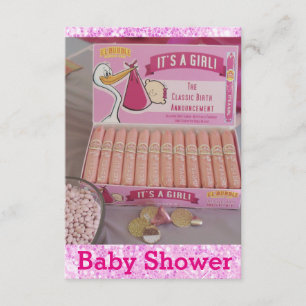 Es una invitación a la ducha para bebés Chicas