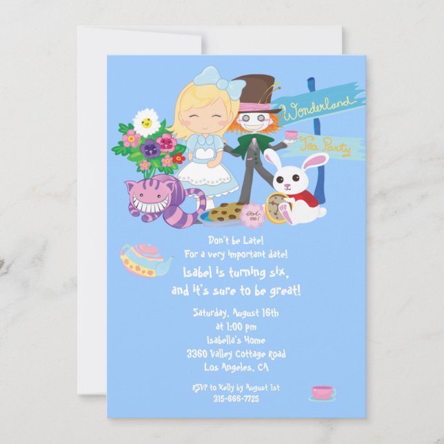 Es una invitación a la fiesta de cumpleaños de Won (Anverso)