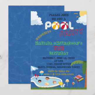 ES UNA Invitación A Los Fiestas De Piscina