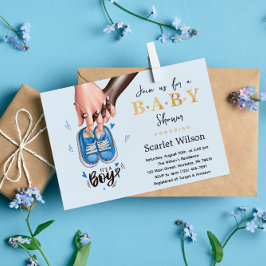 Es una invitación a un niño Baby Shower Blue Boy S