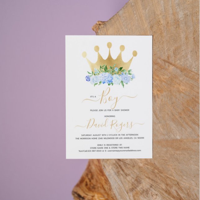 Es una invitación a una ducha de bebé con flores (Subido por el creador)