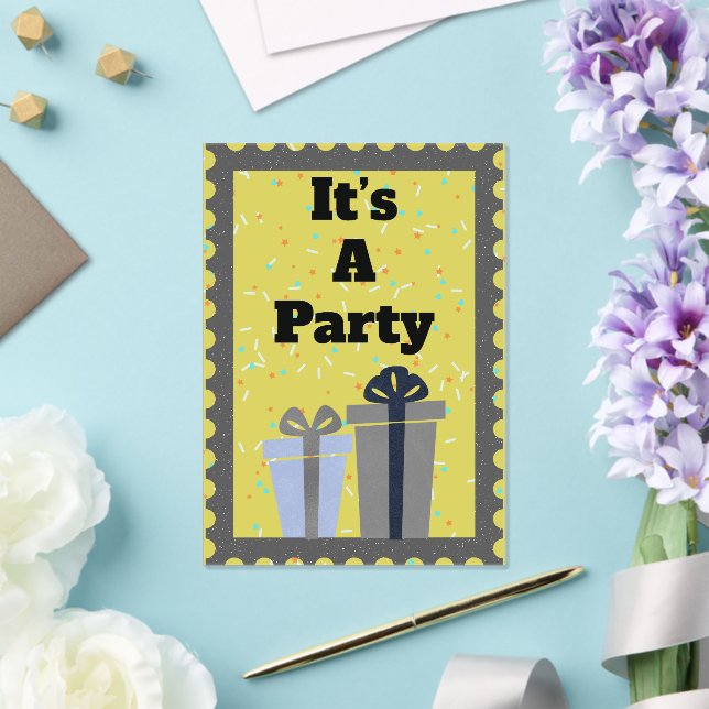 Es una invitación a una fiesta (Insitu (Boda))