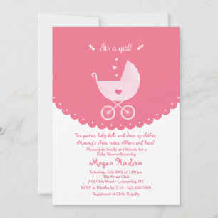 Es una invitación Chica a Baby Shower