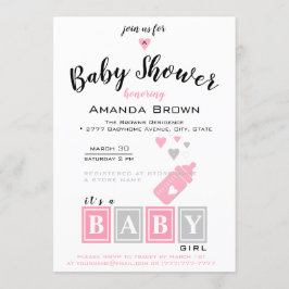 Es una invitación Chica a Baby Shower