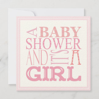 Es una invitación Chica a Baby Shower