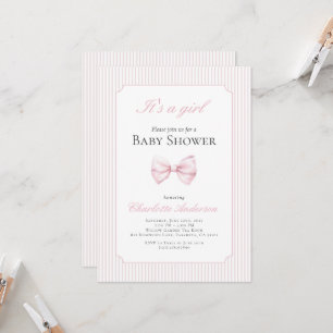 Es una invitación Chica a Baby Shower