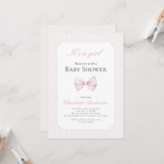 Es una invitación Chica a Baby Shower