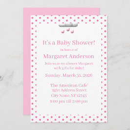 Es una invitación Chica a Baby Shower