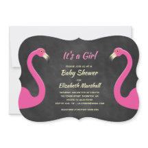 Es una invitación Chica a Baby Shower - Chalk