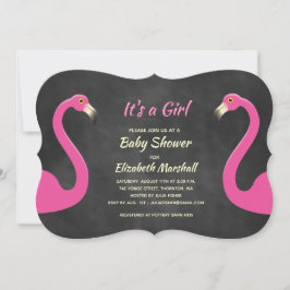 Es una invitación Chica a Baby Shower - Chalk