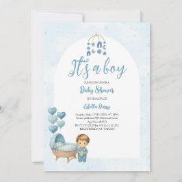 Es una invitación de Baby Shower para una niñera a