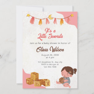 Es una invitación de Baby Shower un poco sentida.