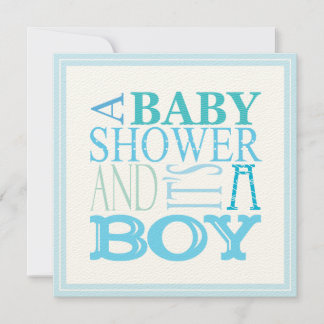 Es una invitación de un chico de Baby Shower
