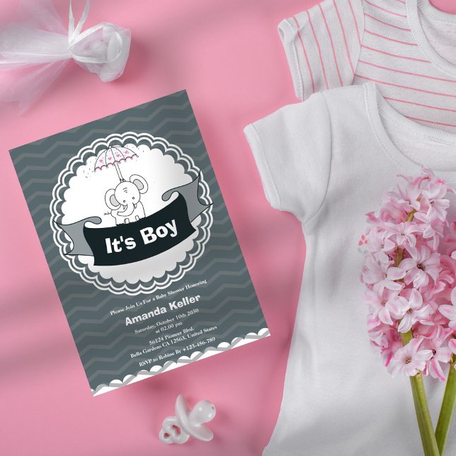 Es una invitación de un niño a Baby Shower (Subido por el creador)