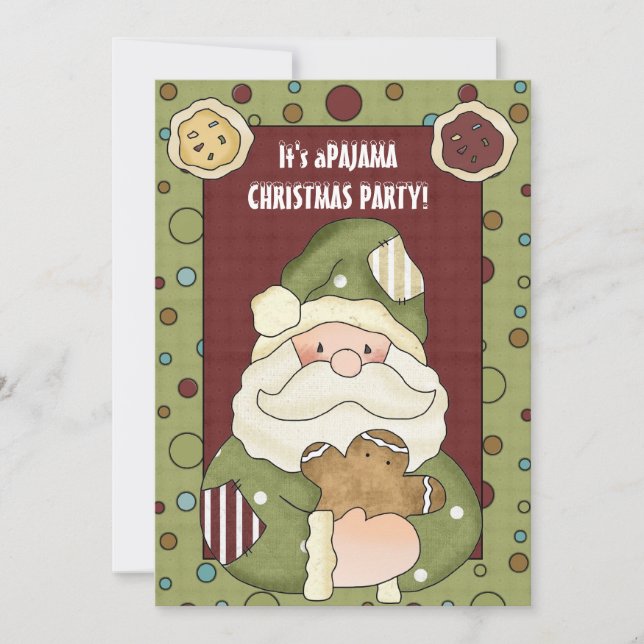 Es una invitación del Partido Pajama de Navidades (Anverso)