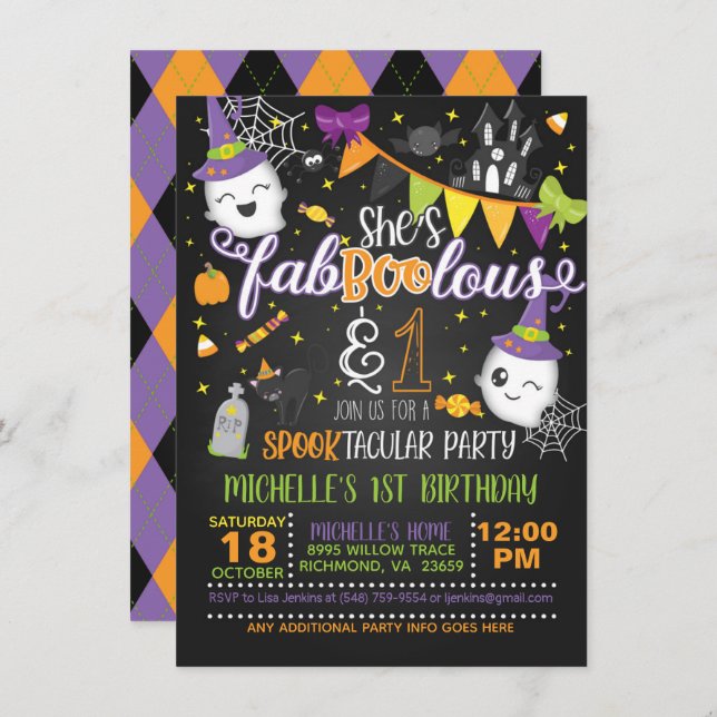 Es una invitación fabulosa y de un cumpleaños - ne (Anverso / Reverso)