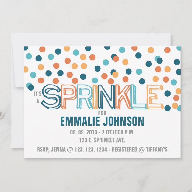 ES UNA INVITACIÓN SPRINKLE (Anverso)
