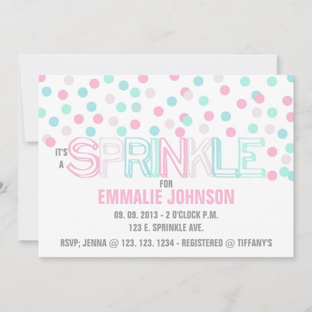 ES UNA INVITACIÓN SPRINKLE (Anverso)