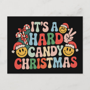 Es una Navidad de caramelos duros Retro Groovy Xma
